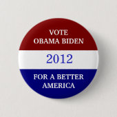 OBAMA BIDEN 2012 Button (Voorkant)