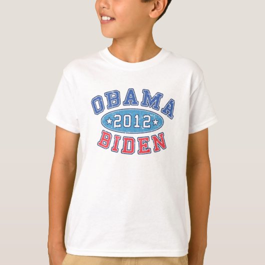 Obama & Biden 2012 Collegiate Election Kinder T-sh T-shirt (Voorkant)