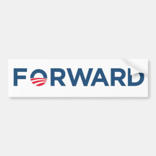 Obama Biden 2012 Forward (donkerblauw) Bumpersticker
