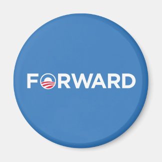 Obama Biden 2012 Forward (Wit op Lichtblauw) Magneet