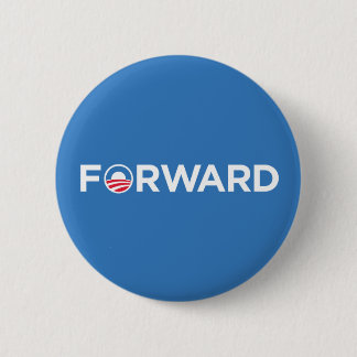 Obama Biden 2012 Forward (wit op lichtblauw) Ronde Button 5,7 Cm