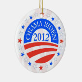 Obama Biden 2012 Keramisch Ornament (Rechts)