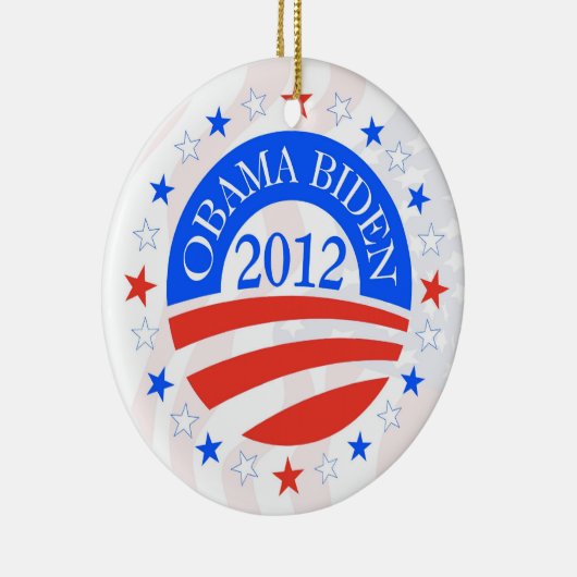 Obama Biden 2012 Keramisch Ornament (Rechts)