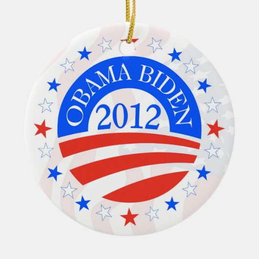 Obama Biden 2012 Keramisch Ornament (Voorkant)
