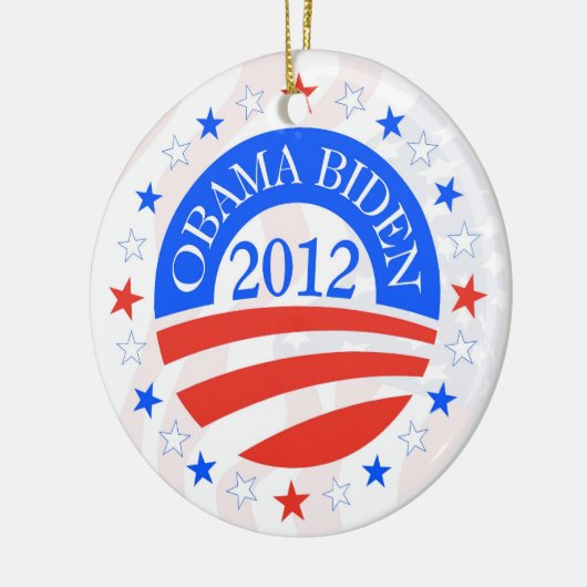 Obama Biden 2012 Keramisch Ornament (Links)