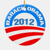 Obama Biden 2012 Keramisch Ornament (Achterkant)