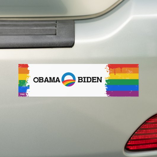 Obama Biden 2012 Pride Sticker (Op auto)