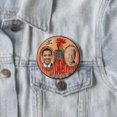 Obama / Biden 2012-roester Ronde Button 7,6 Cm (In situ)
