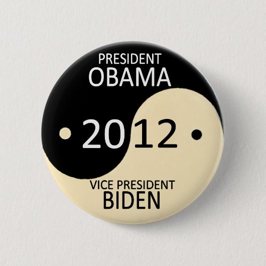 Obama/Biden 2012 Ronde Button 5,7 Cm (Voorkant)