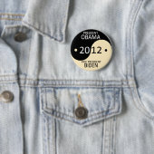 Obama/Biden 2012 Ronde Button 5,7 Cm (In situ)