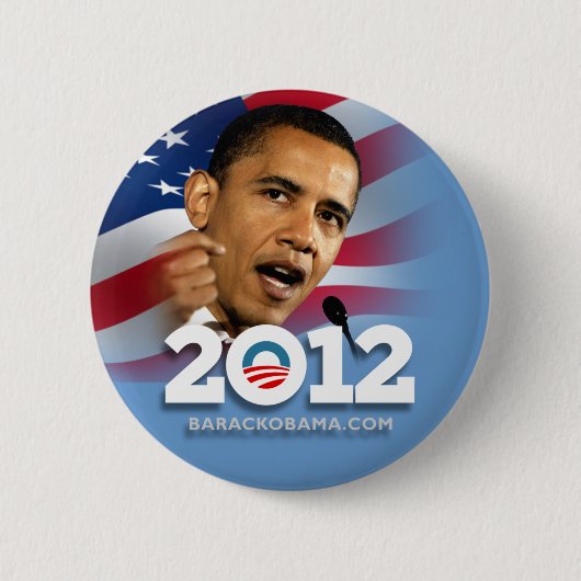 Obama Biden 2012 Ronde Button 5,7 Cm (Voorkant)
