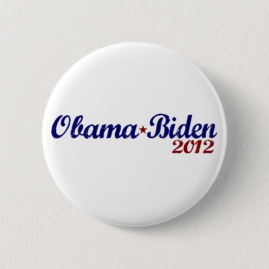 Obama Biden 2012 Ronde Button 5,7 Cm (Voorkant)