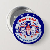 Obama Biden 2012 Ronde Button 7,6 Cm (Voorkant /achterkant)