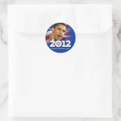 Obama Biden 2012 Ronde Sticker (Tas)