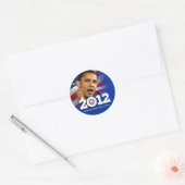 Obama Biden 2012 Ronde Sticker (Envelop)