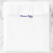 Obama Biden 2012 Ronde Sticker (Tas)