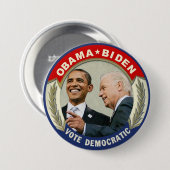 Obama Biden 2012 Stemming democratisch Ronde Button 7,6 Cm (Voorkant /achterkant)