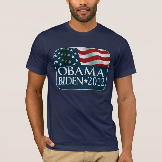 Obama Biden 2012 Verkiezingen in nood T-shirt (Voorkant)