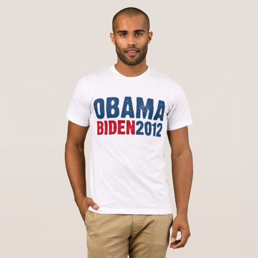 Obama Biden Blue/Red T-shirt (Voorkant volledig)