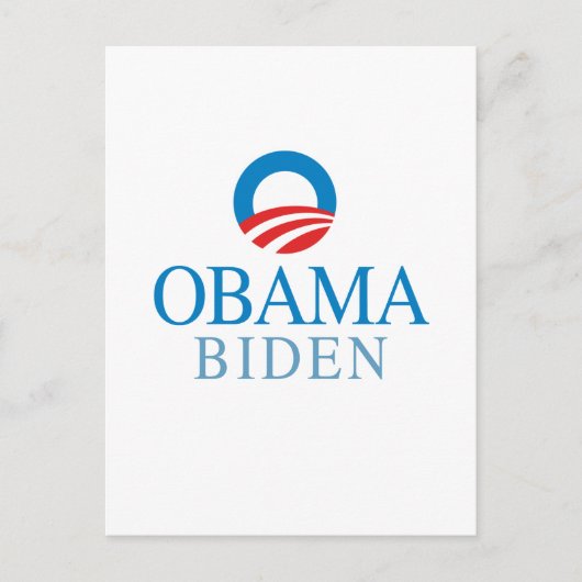 Obama Biden Briefkaart (Voorkant)