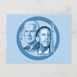 Obama Biden Briefkaart