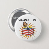 OBAMA BIDEN BUTTON (Voorkant /achterkant)