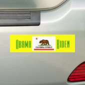 Obama Biden CALIFORNIA bumpersticker (Op auto)