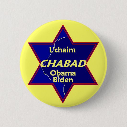 Obama Biden CHABAD Button (Voorkant)