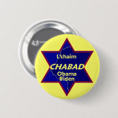 Obama Biden CHABAD Button (Voorkant /achterkant)