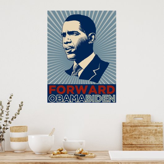 Obama Biden Forward Poster (Keuken)