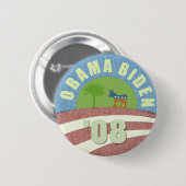 Obama Biden Go Green Knop '08 Ronde Button 5,7 Cm (Voorkant /achterkant)