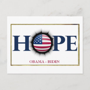 Obama Biden HOPE Briefkaart