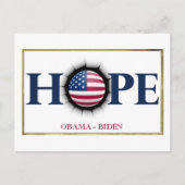Obama Biden HOPE Briefkaart (Voorkant)