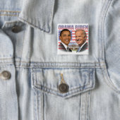 Obama Biden-inauguratie Vierkante Button 5,1 Cm (In situ)