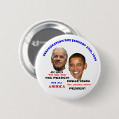 OBAMA BIDEN INAUGURATION YOUNG MUTT RONDE BUTTON 5,7 CM (Voorkant /achterkant)