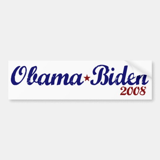 Obama Biden (Klassieke editie) Bumpersticker (Voorkant)