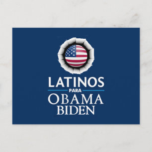Obama Biden LATINOS Briefkaart