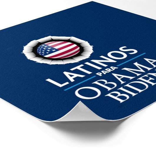 Obama Biden LATINOS Poster (Hoek)