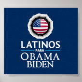 Obama Biden LATINOS Poster (Voorkant)
