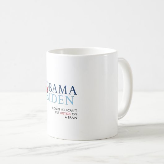 Obama Biden Mok - grappige slogan. (Voorkant rechts)