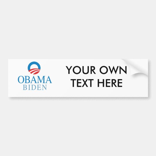 OBAMA BIDEN O BLUE -.png Bumpersticker (Voorkant)