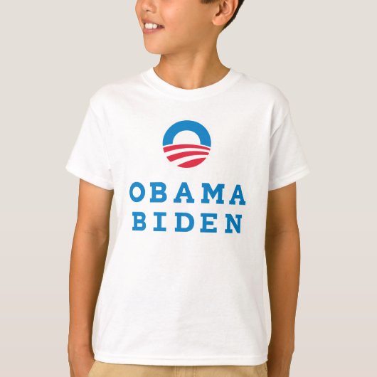 Obama Biden "O" Logo verticaal (kleur) T-shirt (Voorkant)