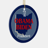 Obama Biden OHIO Keramisch Ornament (Rechts)