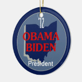 Obama Biden OHIO Keramisch Ornament (Links)