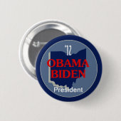 Obama Biden OHIO Ronde Button 5,7 Cm (Voorkant /achterkant)
