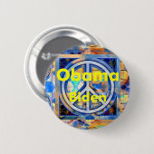 Obama Biden PEACE Button (Voorkant /achterkant)
