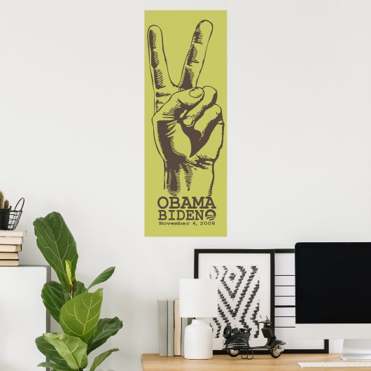 Obama Biden Peace Print (Thuiskantoor)