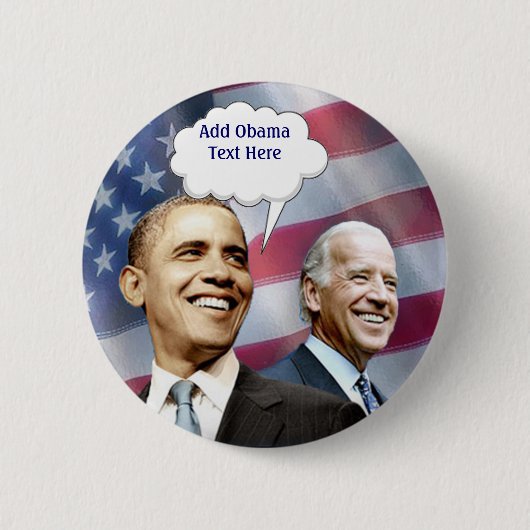 Obama Biden Ronde Button 5,7 Cm (Voorkant)