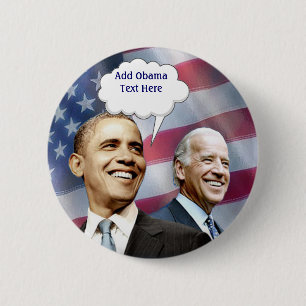Obama Biden Ronde Button 5,7 Cm