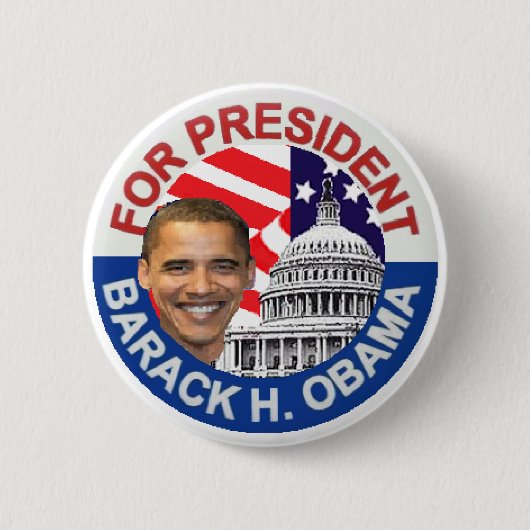 Obama Biden Ronde Button 5,7 Cm (Voorkant)